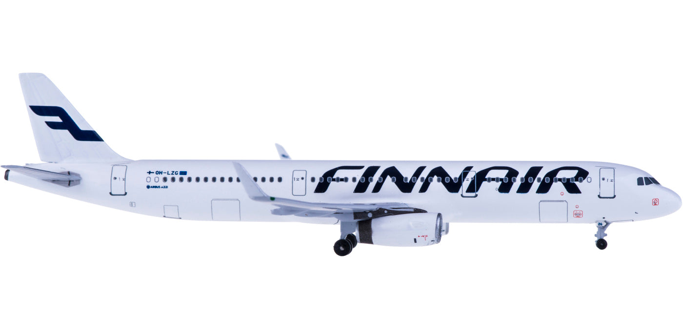 (Rare)1:400 AeroClassics AC4OHLZG Finnair  Airbus A321 OH-LZG +Free Tractor