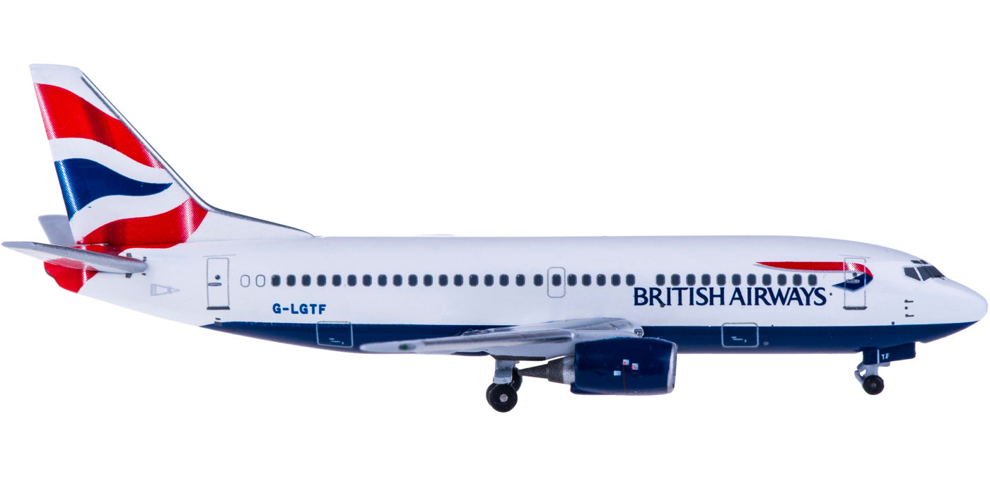 (Rare)1:400 AeroClassics AC4GLGTF British Airways Boeing 737-300 G-LGTF+Free Tractor