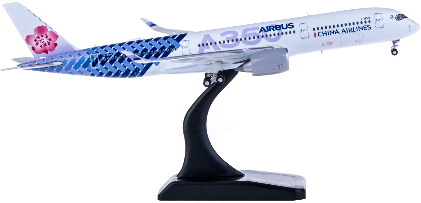 1:400 JC Wings XX4032 China Airlines Airbus A350-900XWB B-18918 Free Tractor+Stand