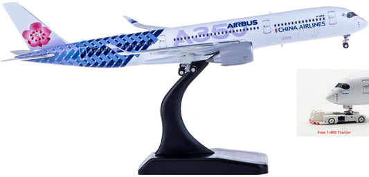 1:400 JC Wings XX4032 China Airlines Airbus A350-900XWB B-18918 Free Tractor+Stand