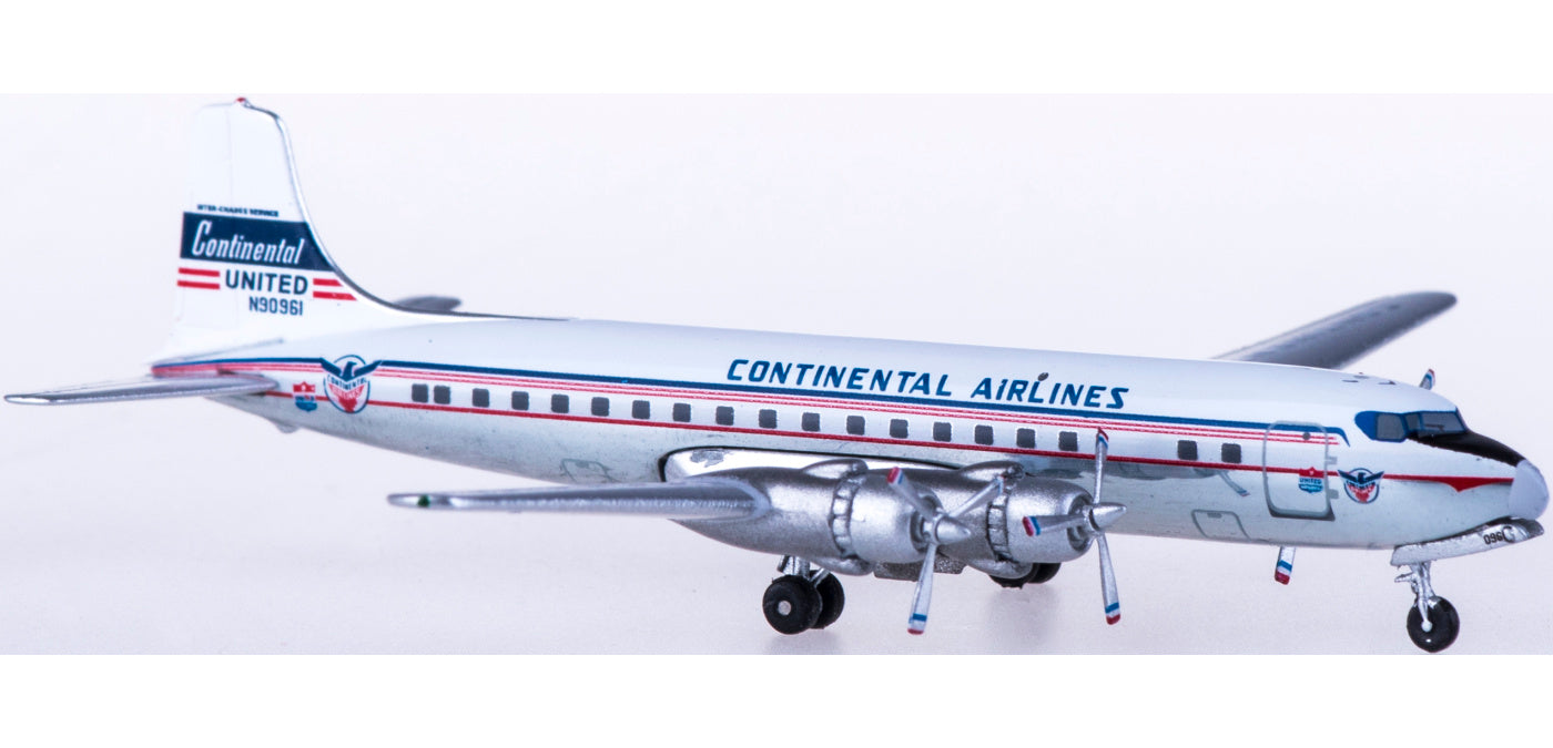 (Rare)1:400 AeroClassics AC419475 Continental Airlines Douglas DC-6 N90961+Free Tractor