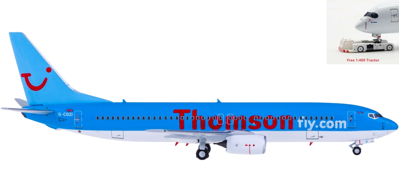 1:400 NG Models NG58007 Thomson Airways Boeing 737-800 G-CDZI+Freee Tractor