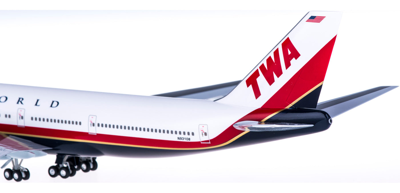 1:200 Hongan Wings HG0229GR TWA Boeing 747-100 N93108