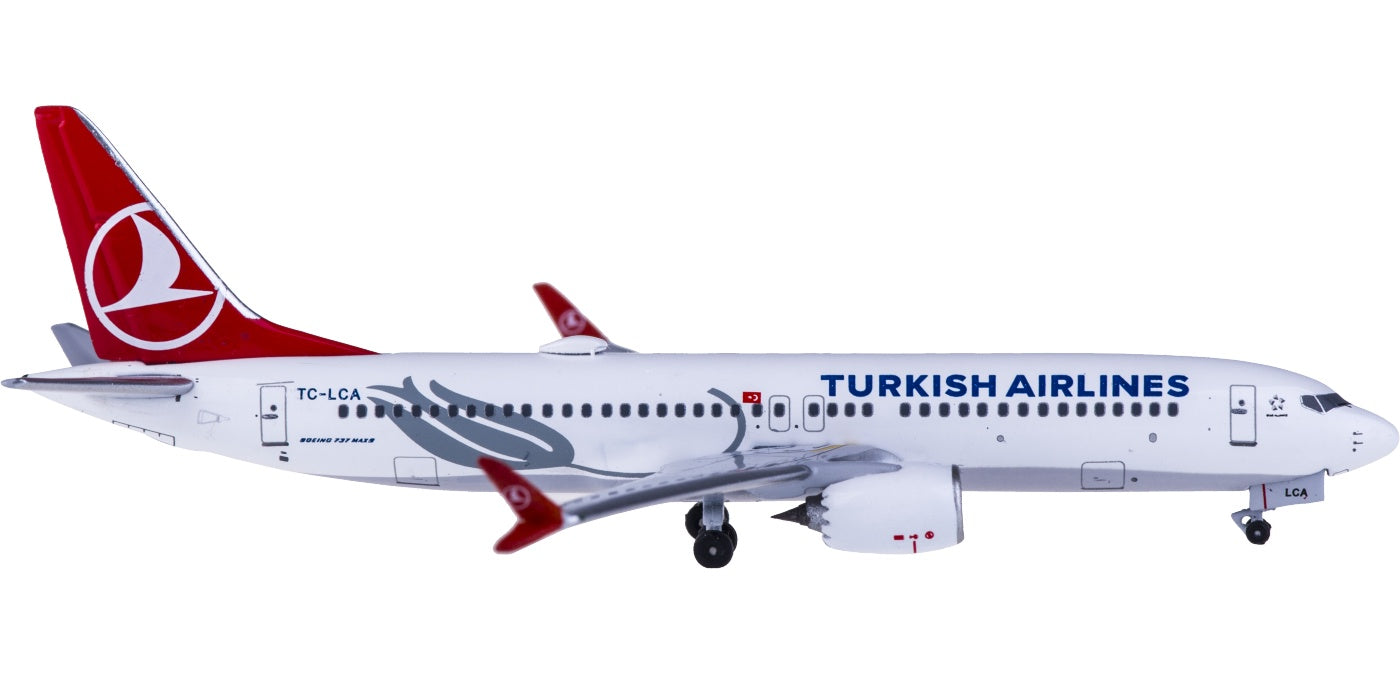 (Rare)1:400 AeroClassics AC419505 Turkish Airlines  Boeing 737 MAX 8 TC-LCA+Free Tractor