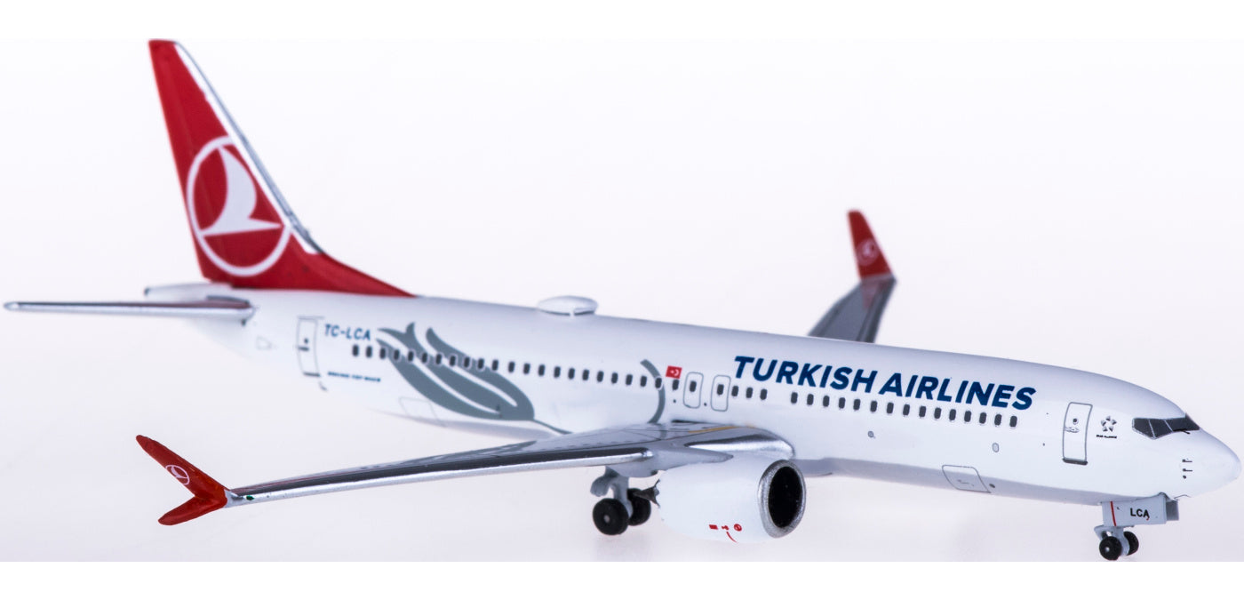 (Rare)1:400 AeroClassics AC419505 Turkish Airlines  Boeing 737 MAX 8 TC-LCA+Free Tractor