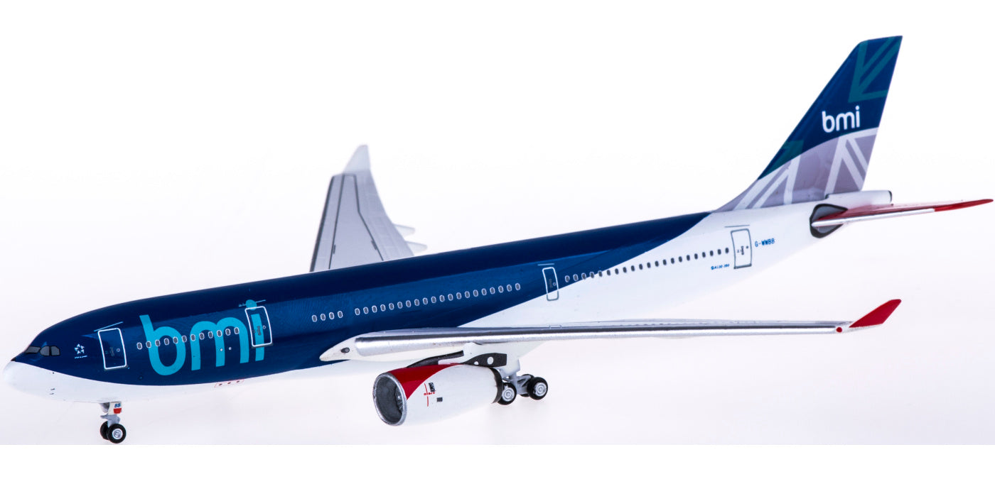 (Rare)1:400 AeroClassics AC4GWWBB British Midland International BMI Airbus A330-200 G-WWBB+Free Tractor