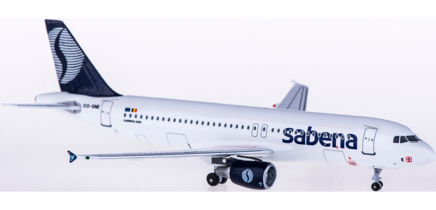 (Rare)1:400 AeroClassics AC4OOSNE Sabena Airbus A320 OO-SNE+Free Tractor
