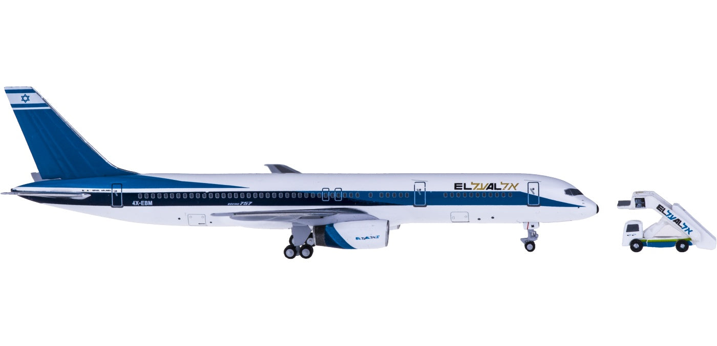 (Rare)1:400 AeroClassics AC419462 El Al Boeing 757-200 4X-EBM+Free Tractor