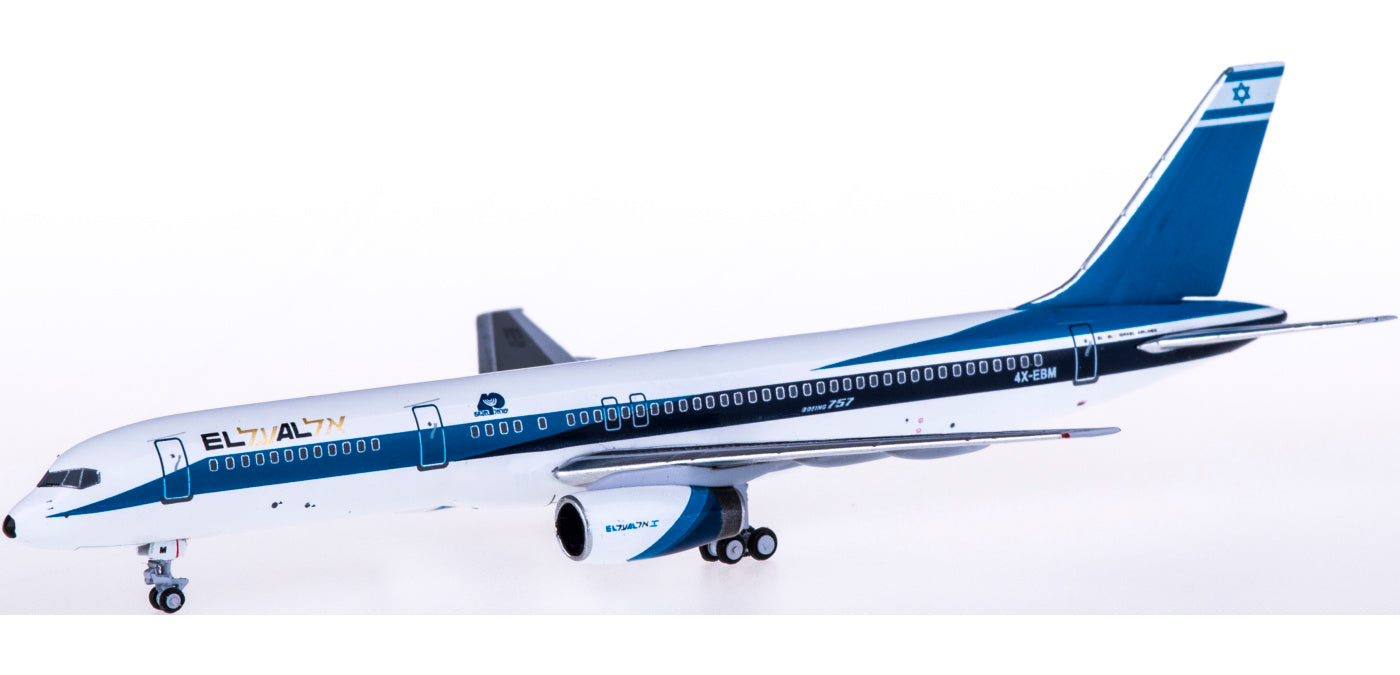 (Rare)1:400 AeroClassics AC419462 El Al Boeing 757-200 4X-EBM+Free Tractor