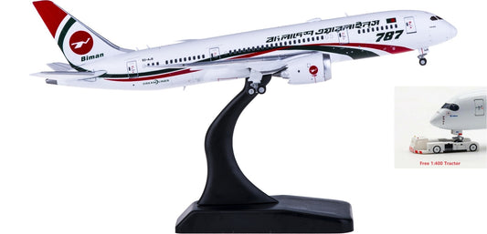 1:400 JC Wings LH4125 Biman Boeing 787-8 Dreamliner S2-AJS Free Tractor+Stand