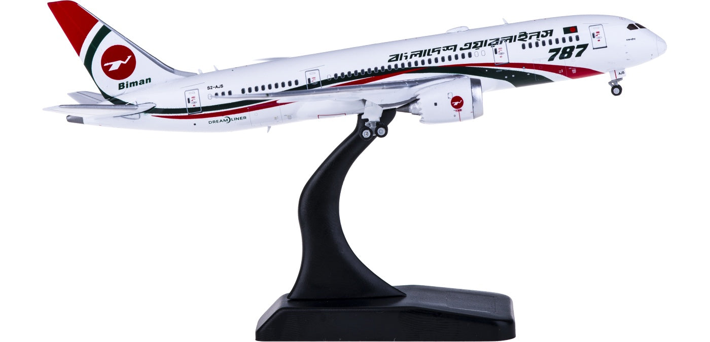 1:400 JC Wings LH4125 Biman Boeing 787-8 Dreamliner S2-AJS Free Tractor+Stand