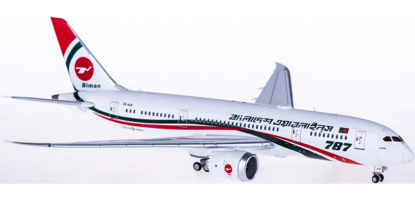 1:400 JC Wings LH4125 Biman Boeing 787-8 Dreamliner S2-AJS Free Tractor+Stand