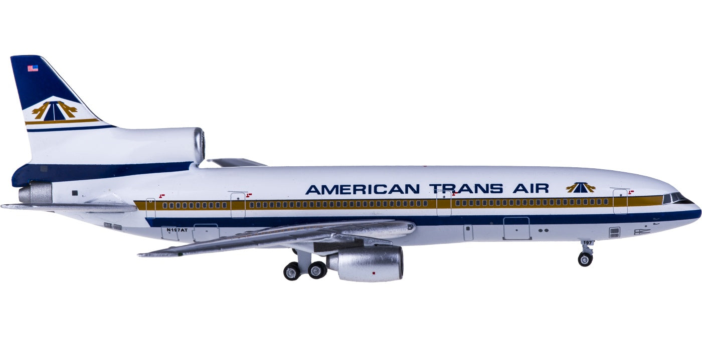 (Rare)1:400 AeroClassics LM419561 American Transair Lockheed L-1011 TriStar N197AT+Free Tractor