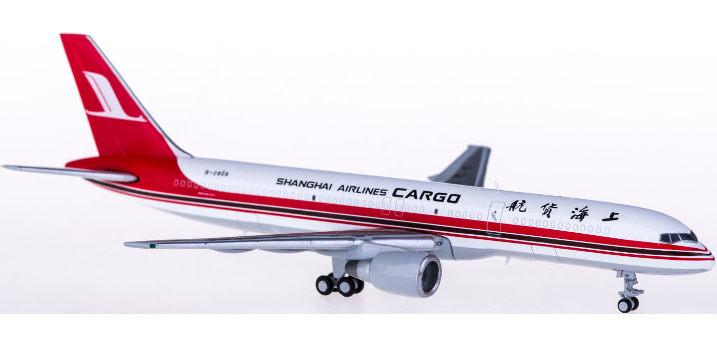 1:400 JC Wings XX4139 Shanghai Airlines Cargo Boeing 757-200F B-2808 Free Tractor+Stand