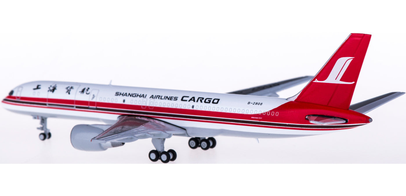 1:400 JC Wings XX4139 Shanghai Airlines Cargo Boeing 757-200F B-2808 Free Tractor+Stand