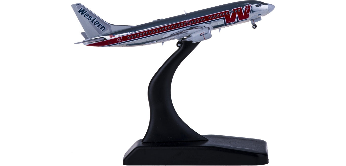 (Rare)1:400 Geminijets GJWAL1202 Western Airlines Boeing 737-300 N306WA Free Tractor+Stand