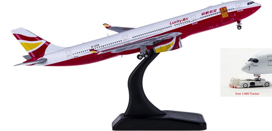 1:400 JC Wings LH4084 Lucky Air Airbus A330-300 B-1059 Free Tractor+Stand