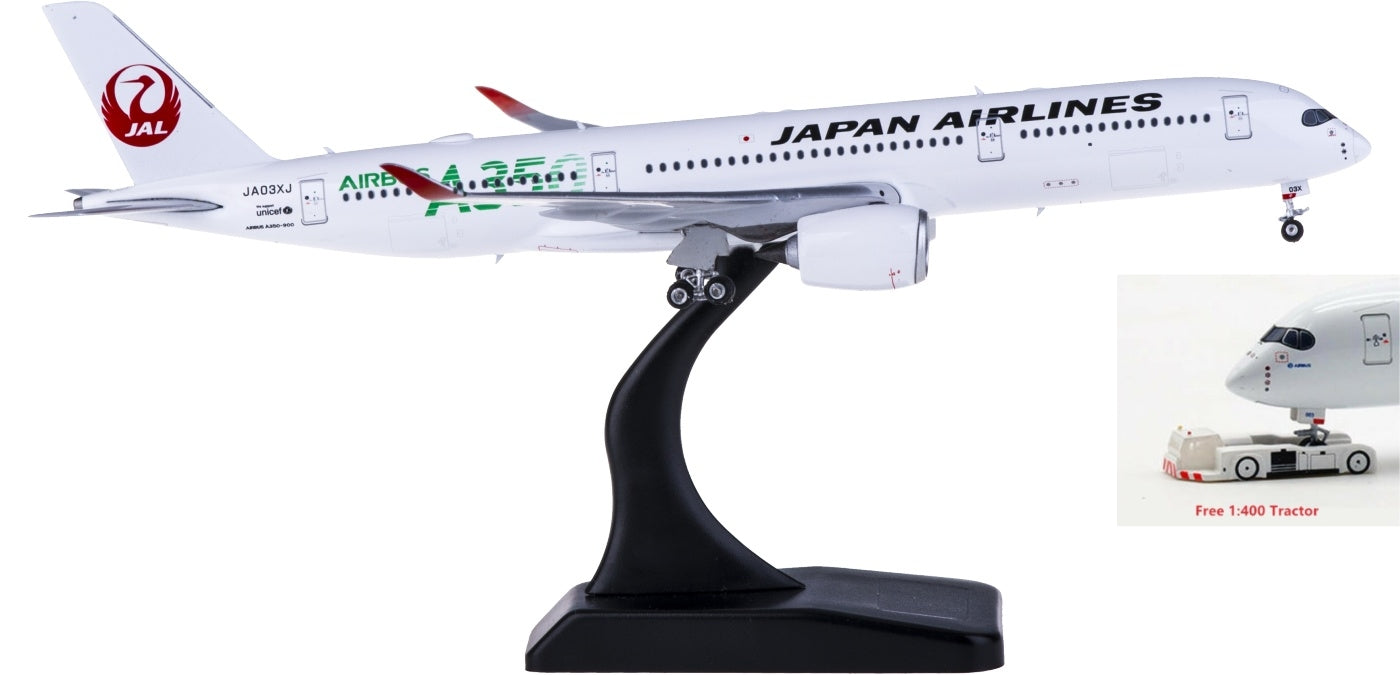 1:400 Phoenix PH04279 Japan Airlines Airbus A350-900 JA03XJ Free Tractor+Stand