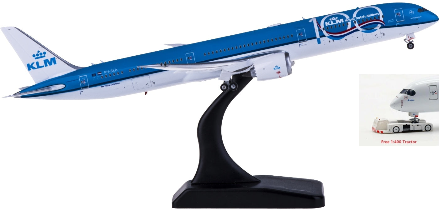 1:400 Phoenix PH11551 KLM Boeing 787-10 PH-BKA "100Years" Free Tractor+Stand