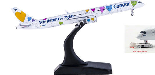 1:400 JC Wings XX4154 Condor Boeing 757-300 D-ABON Aircraft Model Free Tractor+Stand