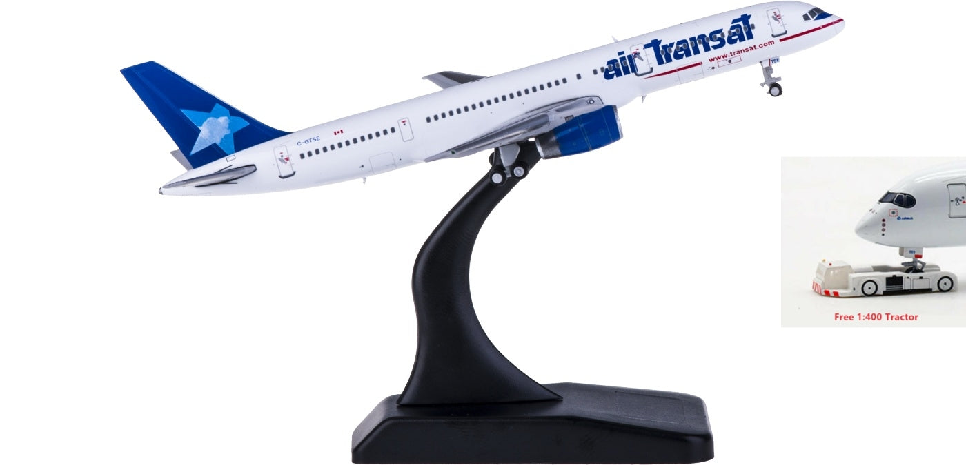 1:400 JC Wings XX4207 Air Transat Boeing 757-200 C-GTSE Free Tractor+Stand