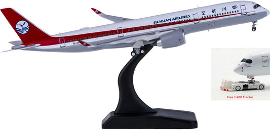 1:400 JC Wings XX4044 Sichuan Airlines Airbus A350-900XWB B-304U Free Tractor+Stand
