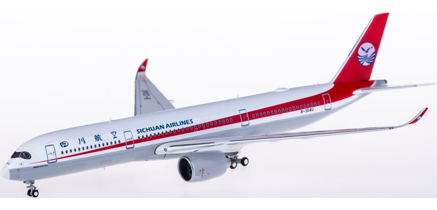 1:400 JC Wings XX4044 Sichuan Airlines Airbus A350-900XWB B-304U Free Tractor+Stand