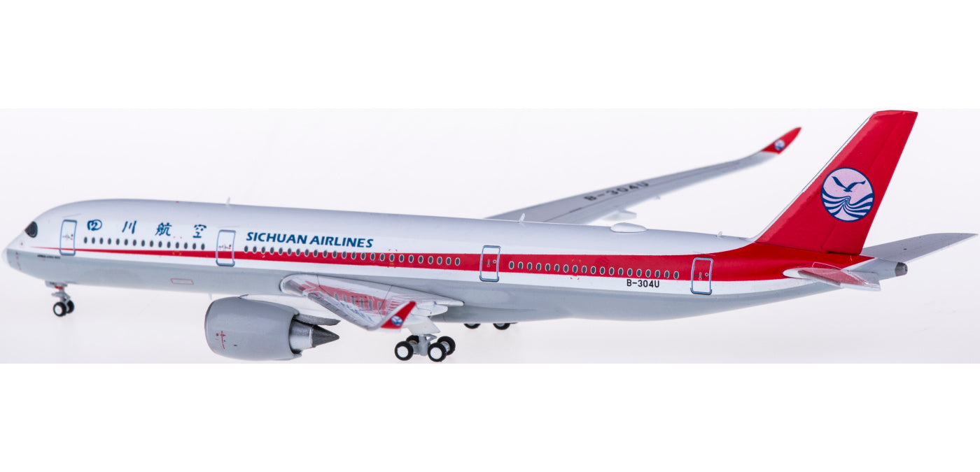 1:400 JC Wings XX4044 Sichuan Airlines Airbus A350-900XWB B-304U Free Tractor+Stand