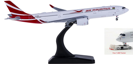 1:400 JC Wings XX4156 Air Mauritius Airbus A330-900NEO 3B-NBU Free Tractor+Stand