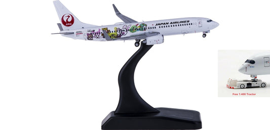 1:400 JC Wings EW4738004 Japan Airlines Boeing 737-800 JA330J Free Tractor+Stand