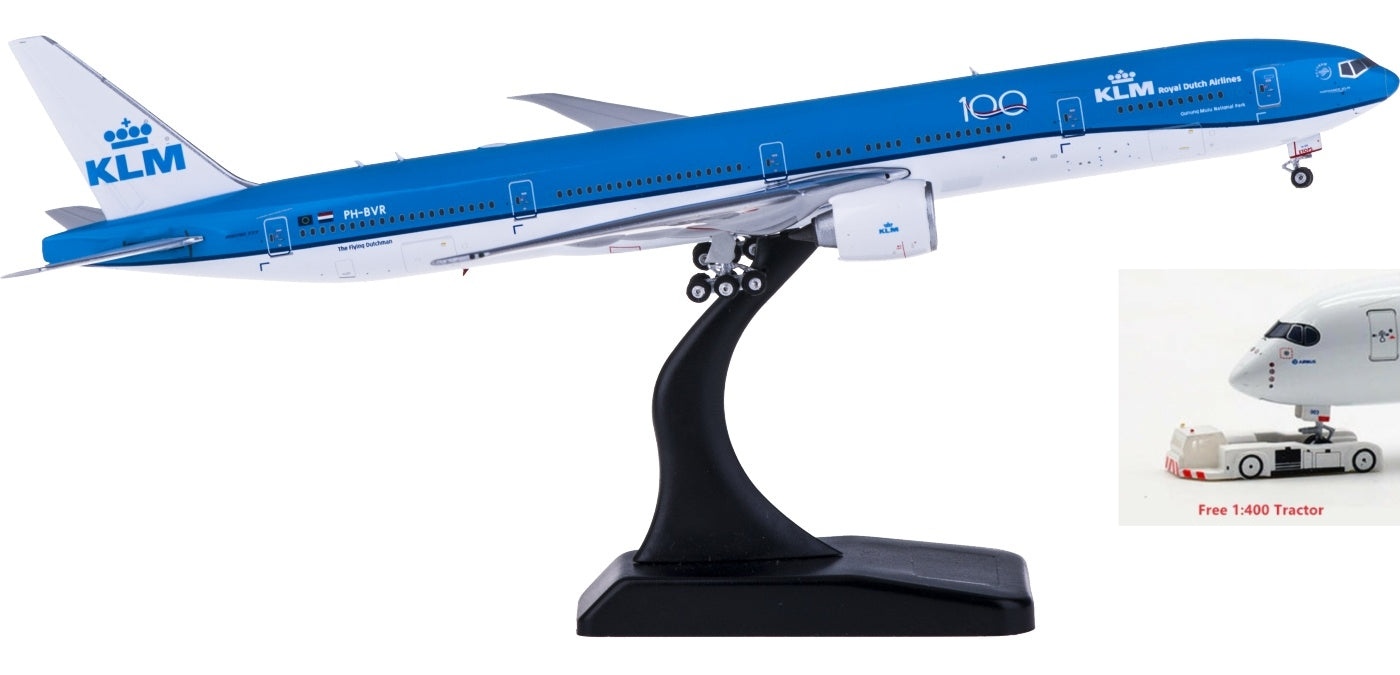 1:400 Phoenix PH11568 KLM Boeing 777-300ER PH-BVR Free Tractor+Stand