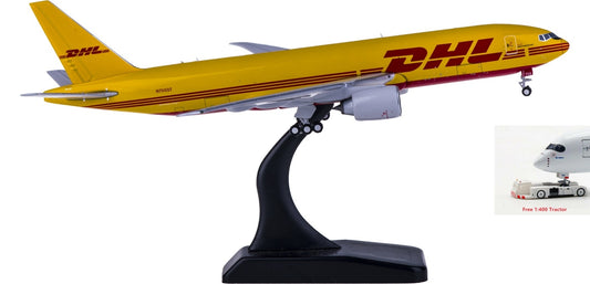 1:400 Geminijets GJDHL1886 DHL Boeing 777F N705GT Free Tractor+Stand