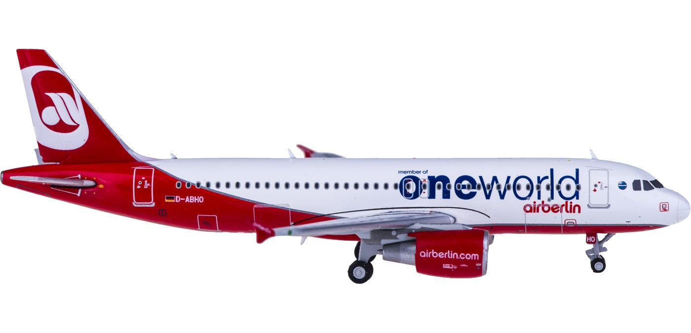 1:400 JC Wings LH4098 Air Berlin Airbus A320 D-ABHO "ONE WORLD"+Free Tractor