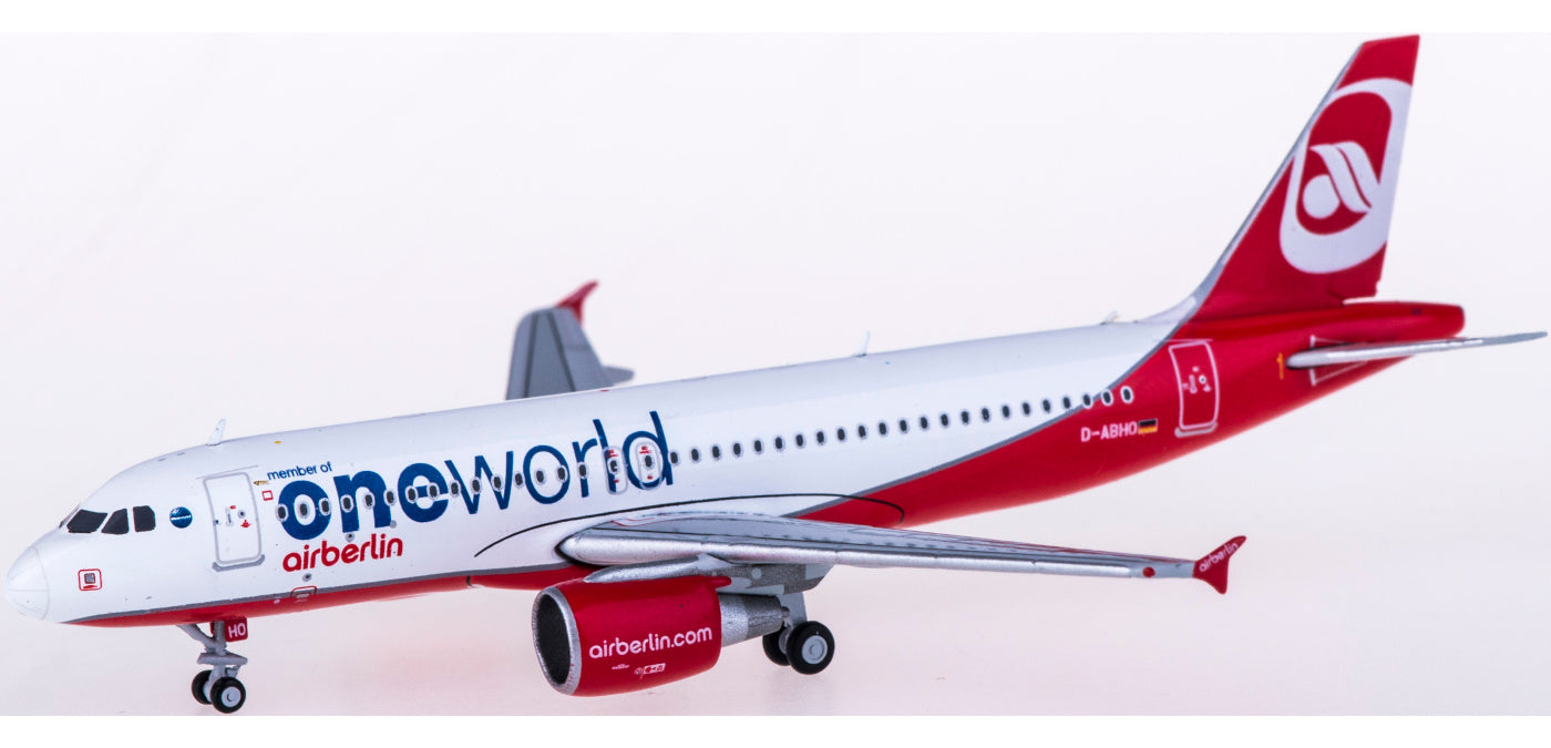 1:400 JC Wings LH4098 Air Berlin Airbus A320 D-ABHO "ONE WORLD"+Free Tractor