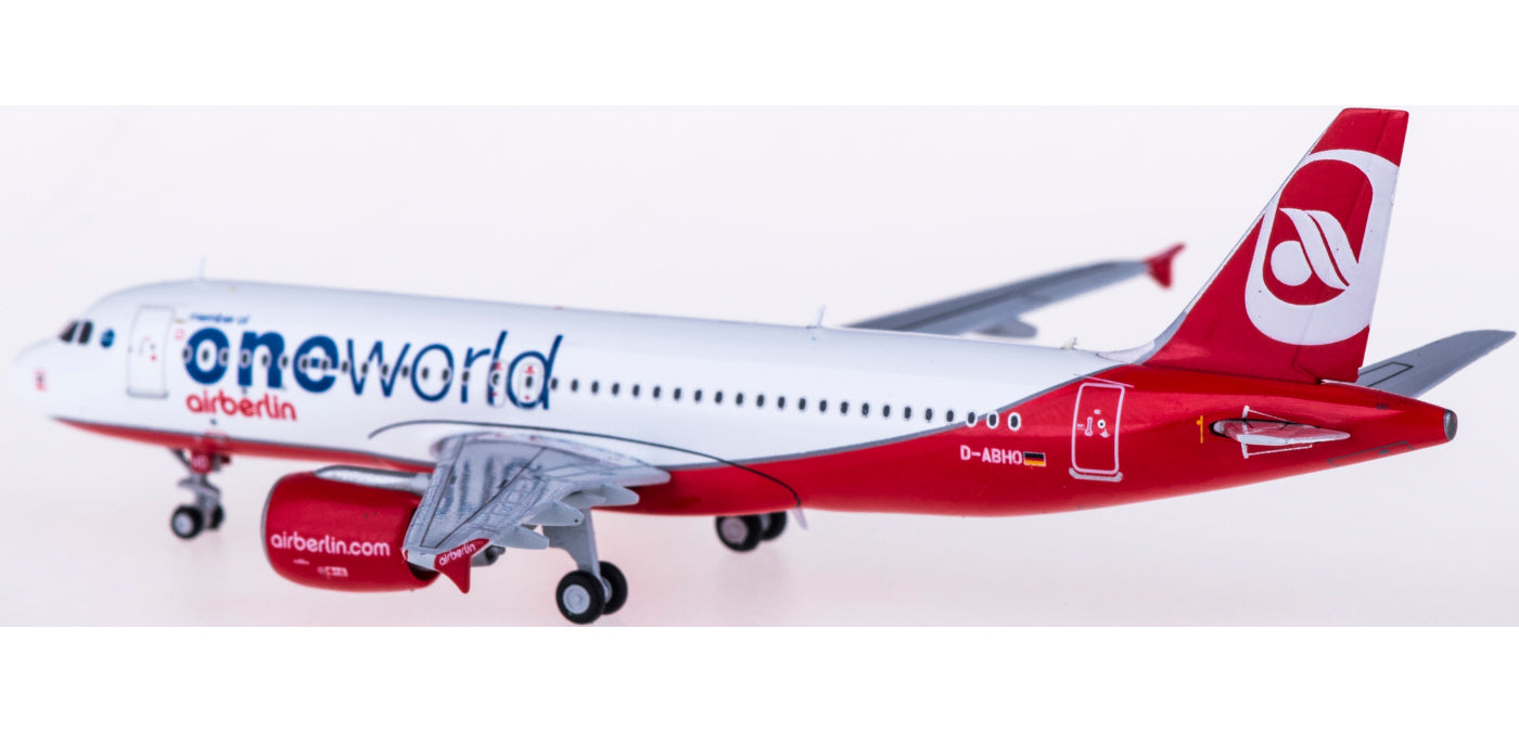 1:400 JC Wings LH4098 Air Berlin Airbus A320 D-ABHO "ONE WORLD"+Free Tractor