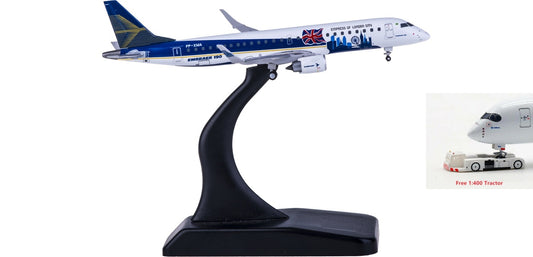 1:400 JC Wings LH4143 Embraer ERJ-190 PP-XMA Free Tractor+Stand
