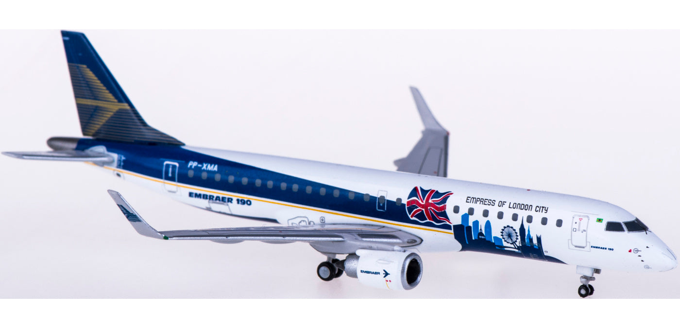 1:400 JC Wings LH4143 Embraer ERJ-190 PP-XMA Free Tractor+Stand