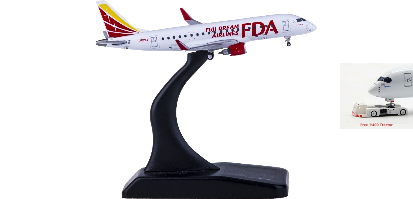 1:400 JC Wings EW4175001 Fuji Dream Airlines Embraer ERJ-170 JA12FJ Free Tractor+Stand