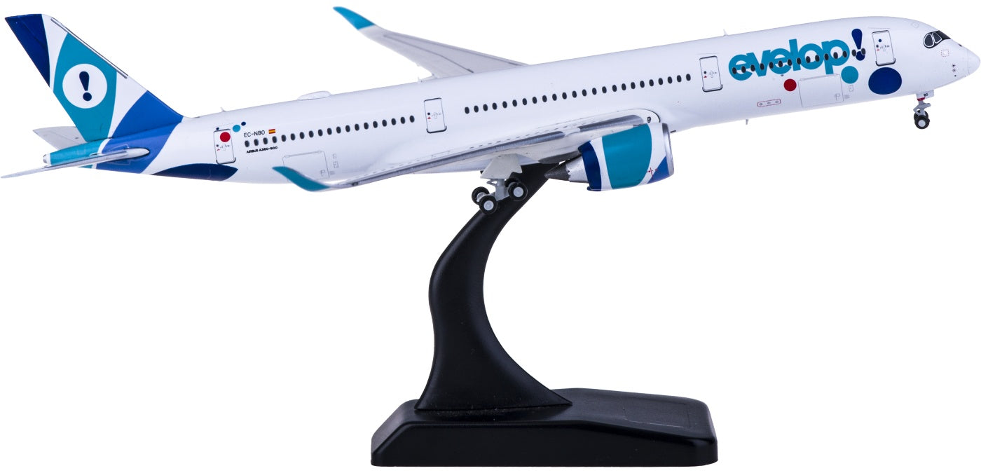 1:400 JC Wings XX4159 Evelop Airlines Airbus A350-900XWB EC-NBO Free Tractor+Stand