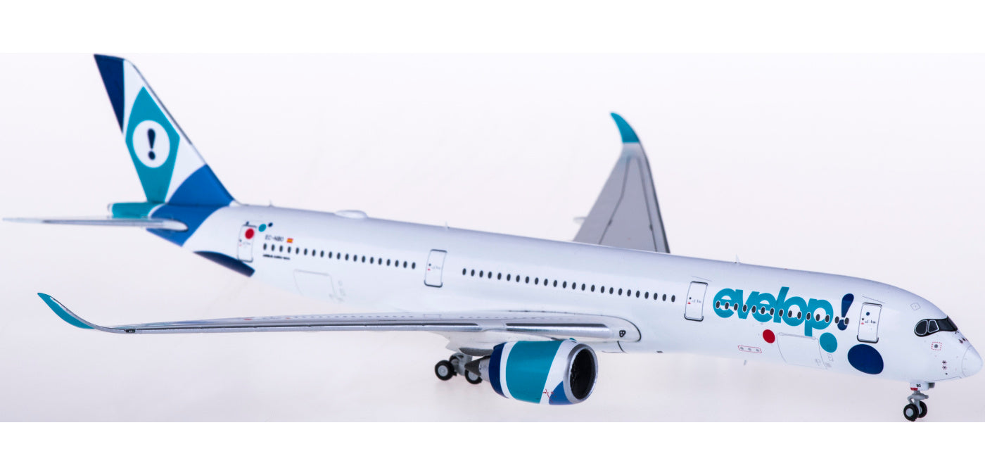 1:400 JC Wings XX4159 Evelop Airlines Airbus A350-900XWB EC-NBO Free Tractor+Stand