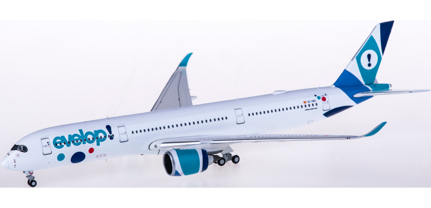 1:400 JC Wings XX4159 Evelop Airlines Airbus A350-900XWB EC-NBO Free Tractor+Stand