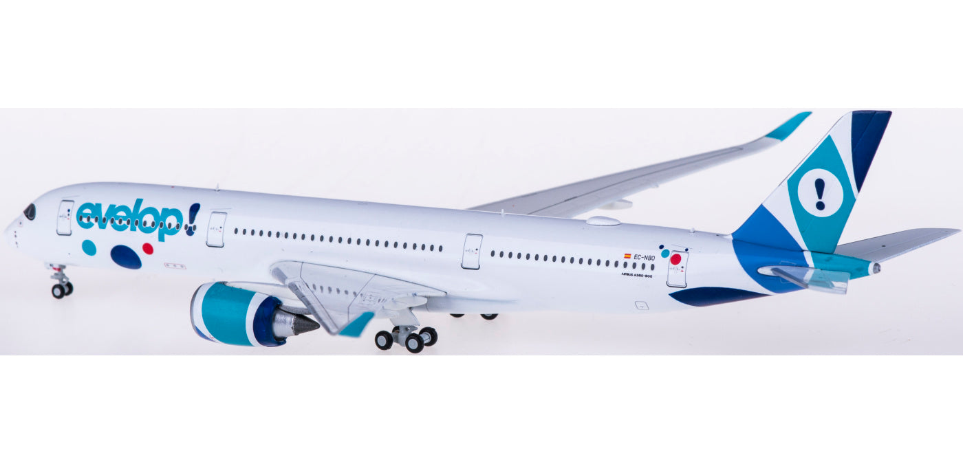 1:400 JC Wings XX4159 Evelop Airlines Airbus A350-900XWB EC-NBO Free Tractor+Stand