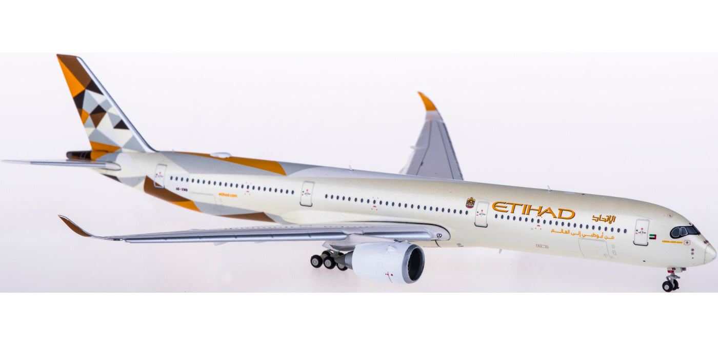 1:400 JC Wings XX4175A Etihad Airways Airbus A350-1000XWB A6-XWB "Flaps Down" Free Tractor+Stand