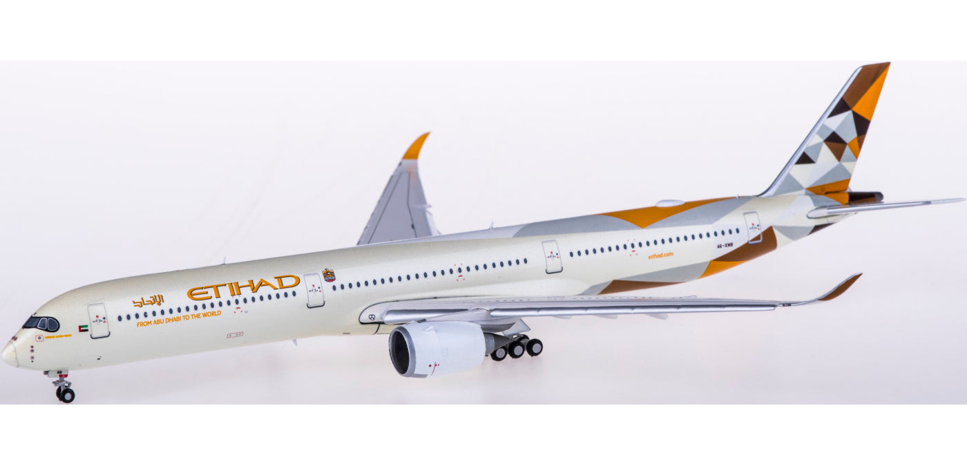 1:400 JC Wings XX4175A Etihad Airways Airbus A350-1000XWB A6-XWB "Flaps Down" Free Tractor+Stand