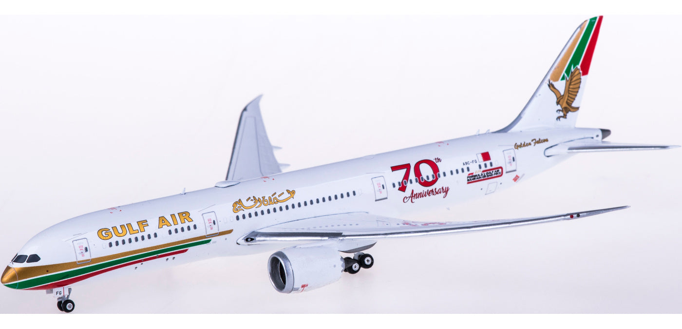 1:400 Phoenix PH04299 Gulf Air Boeing 787-9 A9C-FG "70year" Free Tractor+Stand