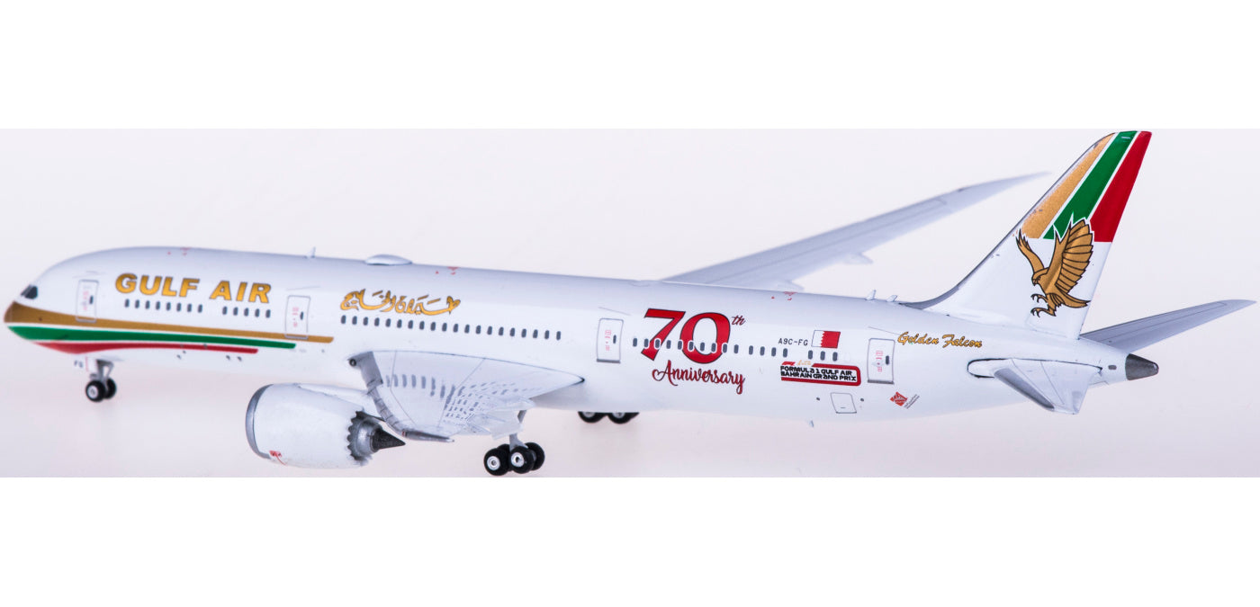 1:400 Phoenix PH04299 Gulf Air Boeing 787-9 A9C-FG "70year" Free Tractor+Stand