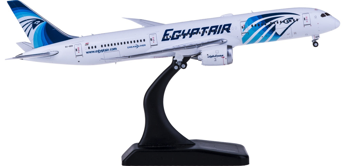 1:400 JC Wings LH4144 EgyptAir Boeing 787-9 Dreamliner SU-GER Free Tractor+Stand