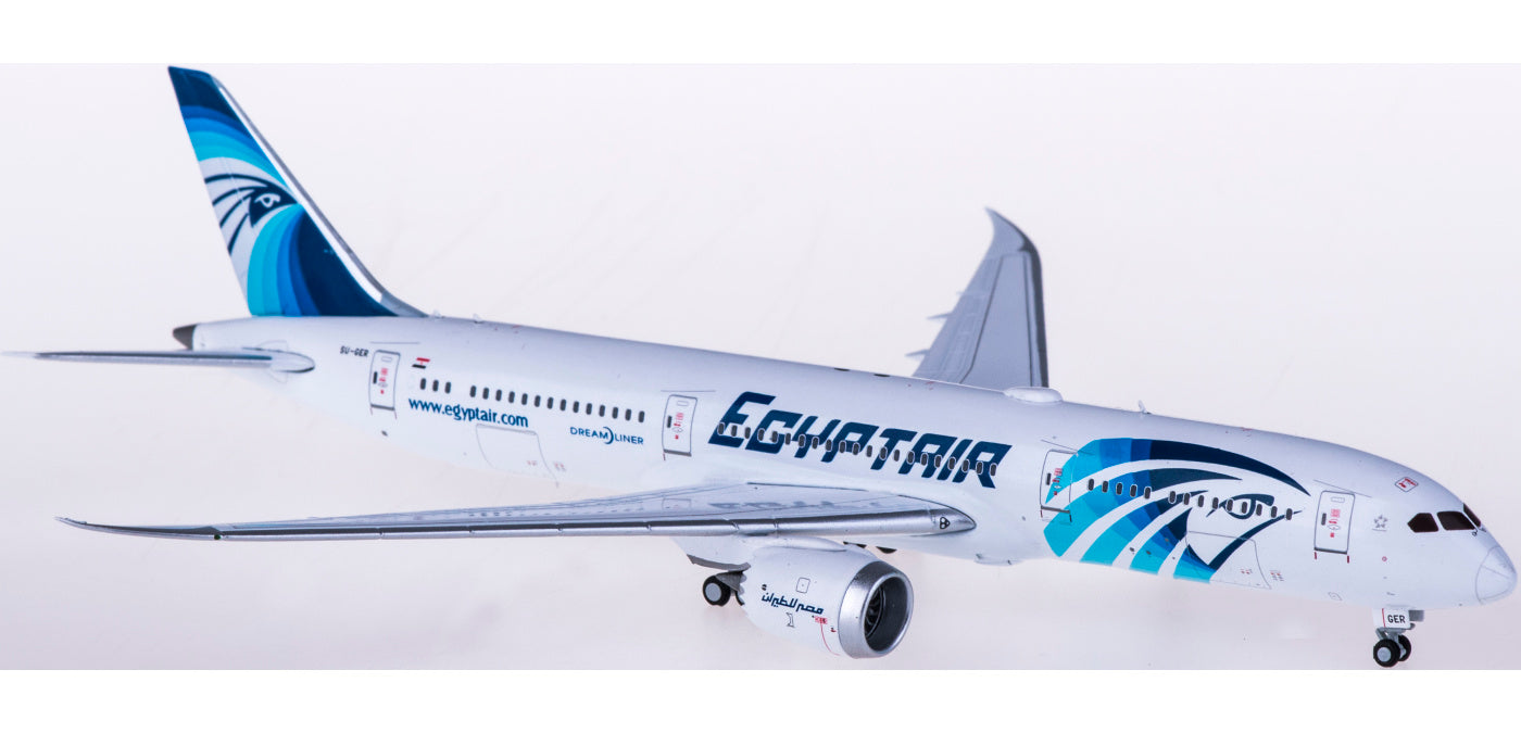 1:400 JC Wings LH4144 EgyptAir Boeing 787-9 Dreamliner SU-GER Free Tractor+Stand