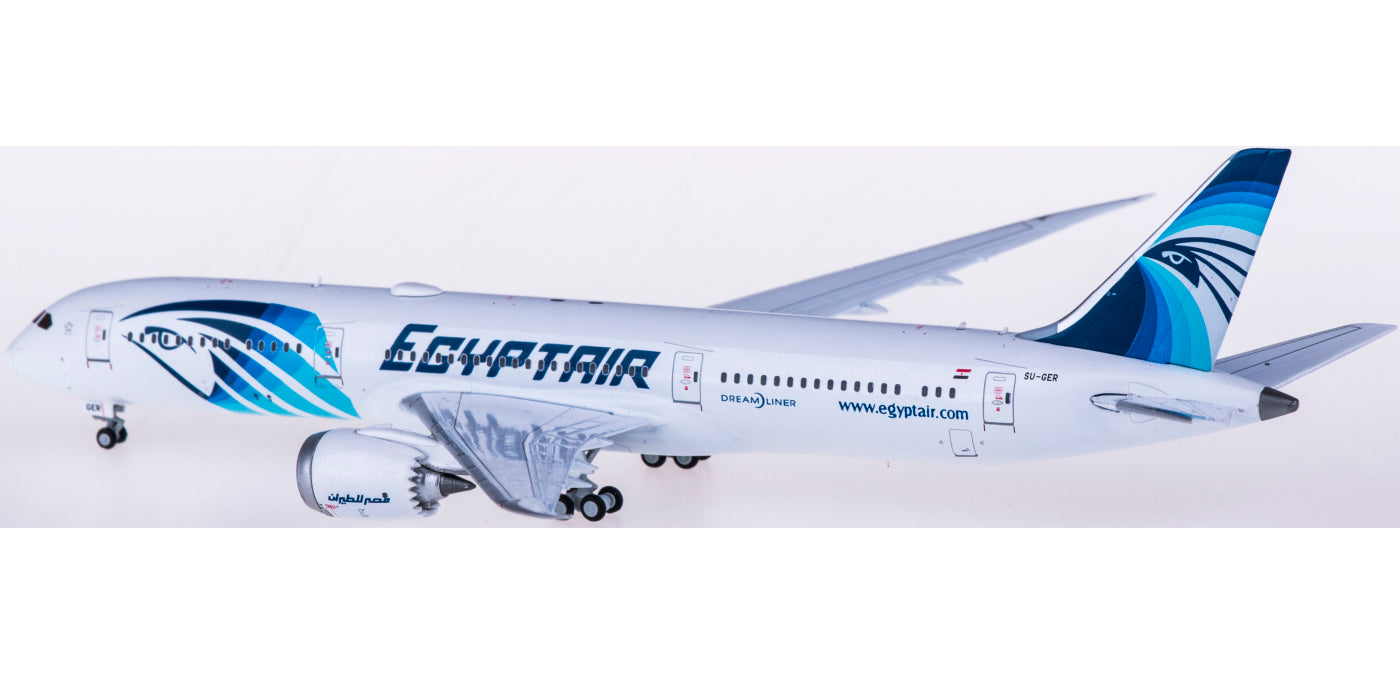 1:400 JC Wings LH4144 EgyptAir Boeing 787-9 Dreamliner SU-GER Free Tractor+Stand