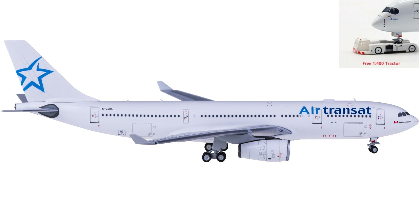 1:400 NG Models NG61015 Air Transat Airbus A330-200 C-GJDA+Free Tractor